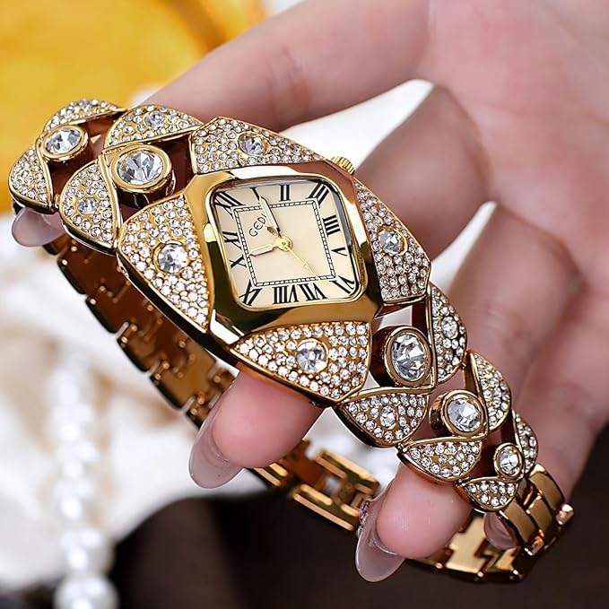 GEDI Luxury Full Diamond Bangle Bracelet Watch