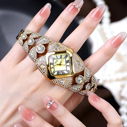 GEDI Luxury Full Diamond Bangle Bracelet Watch